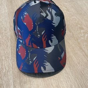 Ferrari Jacquard Baseball Hat With Prancing Horse Camouflage Unisex (New)